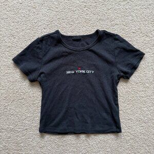 Womens vintage New York City Baby Tee esti size xsmall or small